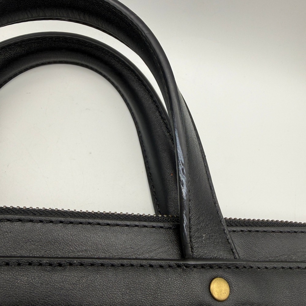 Fossil Haskell Workbag Black Leather Laptop Crossbody Tote Career Business - Picture 15 of 15
